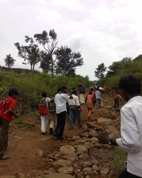Footpath in the Jawadhu Hills