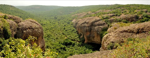 Gudiyam rock shelter from above