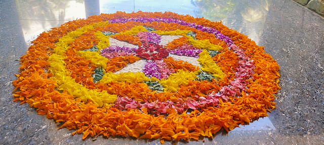 Onam pookalam Kerala