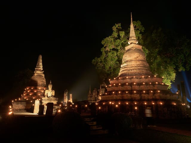 Sukhothai Historical Park during the Loy Krathong Festival!