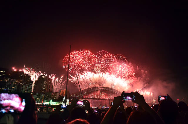 Sydney new year eve fireworks 2016