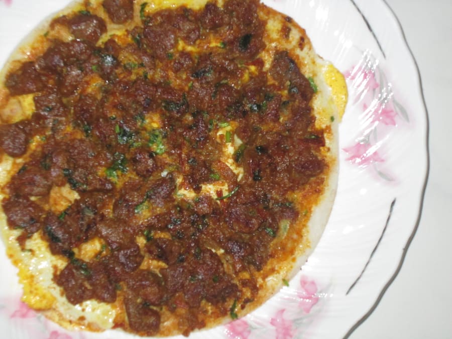 Madurai mutton kari dosai